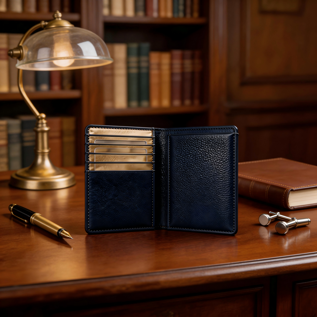 Elegant Passport Wallet | Premium Leather | Modern Office Vibe | Ideal Gift for Professionals