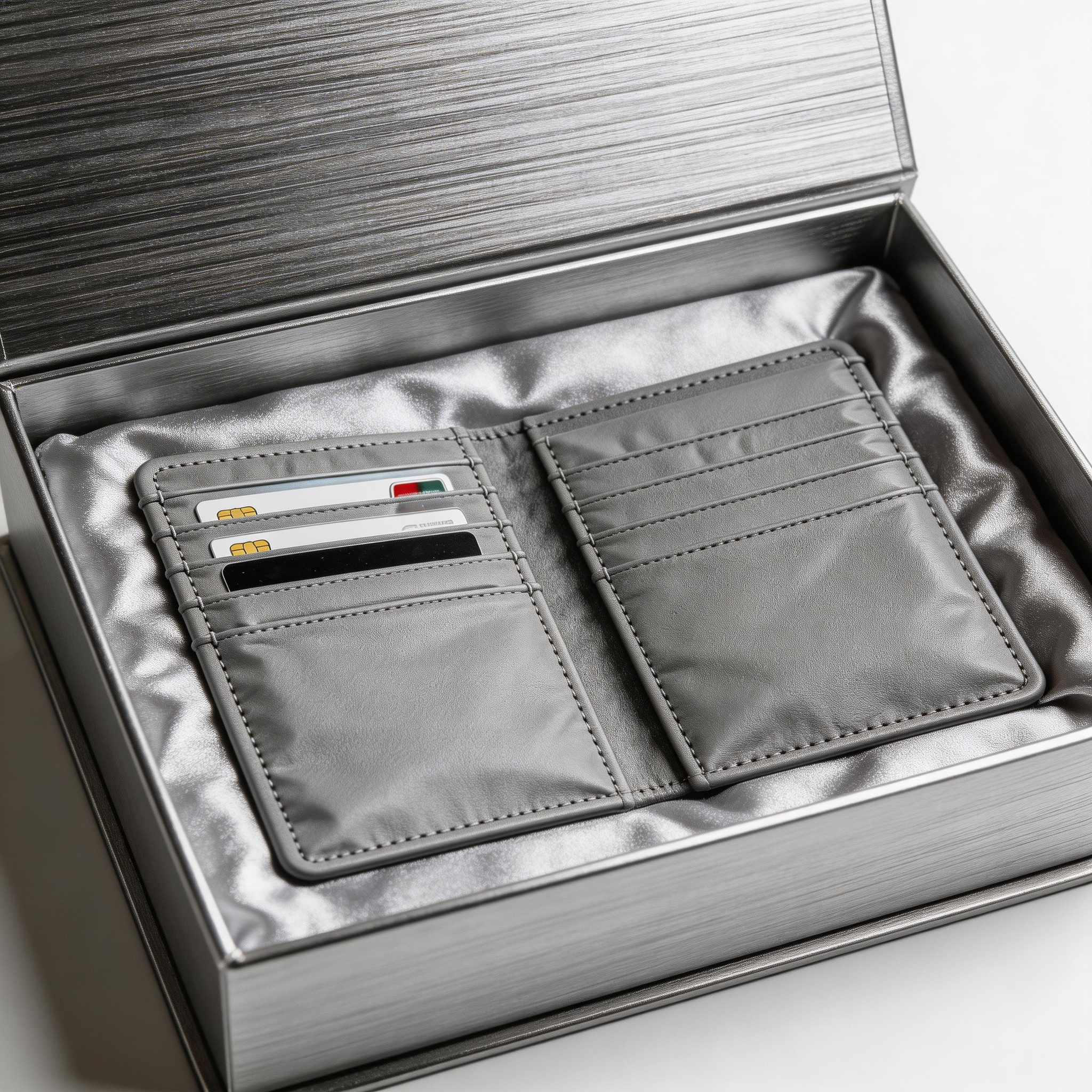 Sleek Passport Wallet | Premium Leather | Luxury Gift Box | Ideal Gift for Professionals | Minimalist Elegant Design