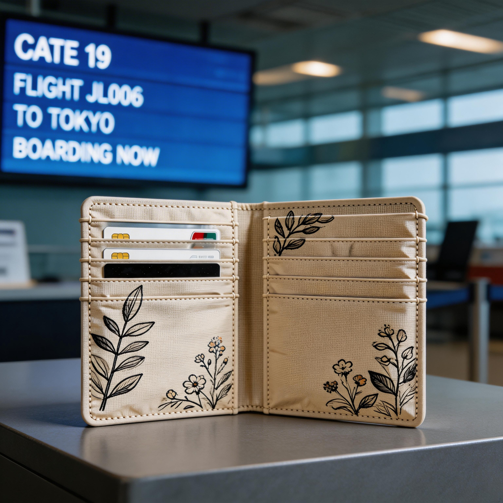 Elegant Passport Wallet | Soft Leather | Gift Box Presentation | Perfect Gift for Nature Lovers