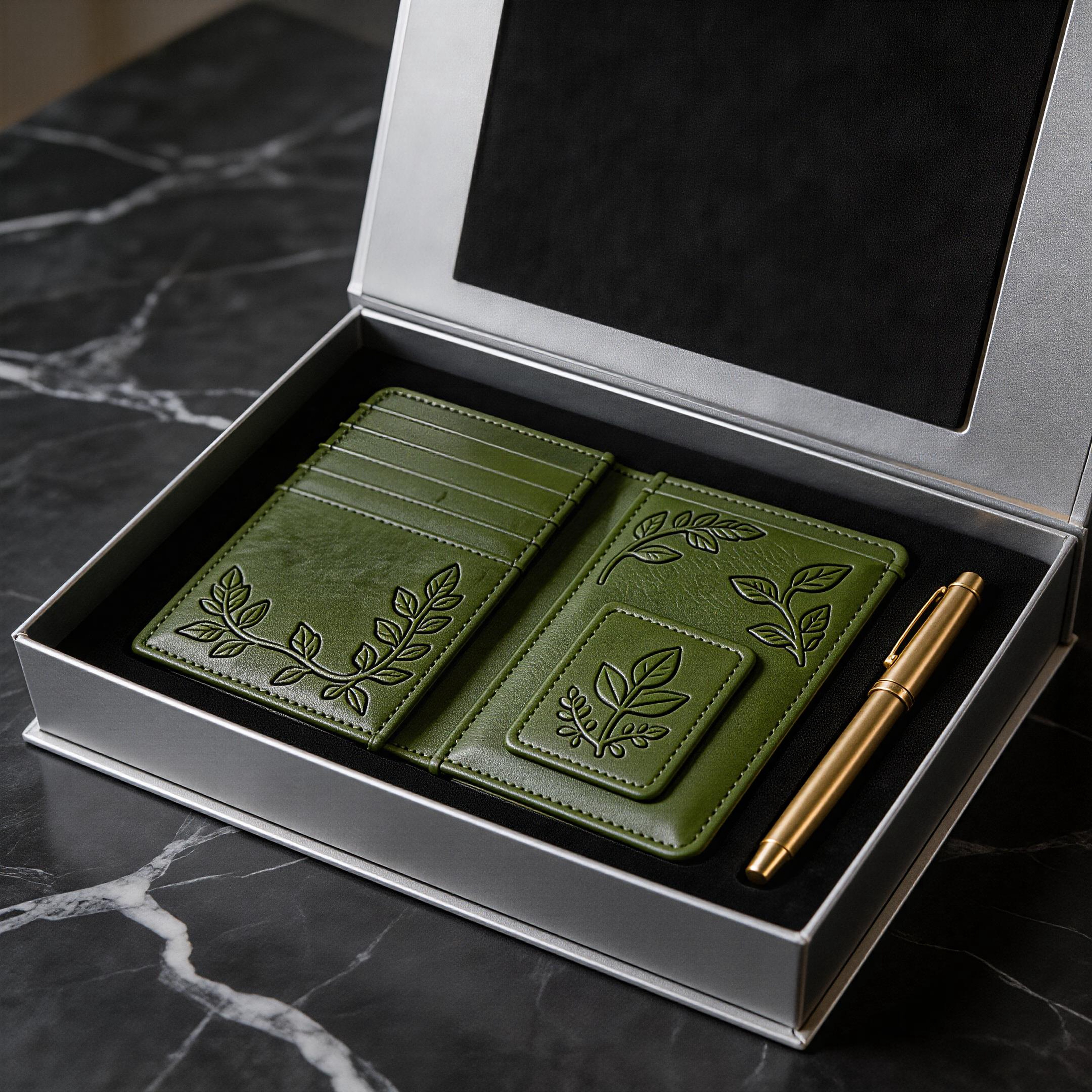Eco-Friendly Passport Holder | Sustainable Leather | Outdoor Garden Vibe | Perfect Gift for Nature Enthusiasts
