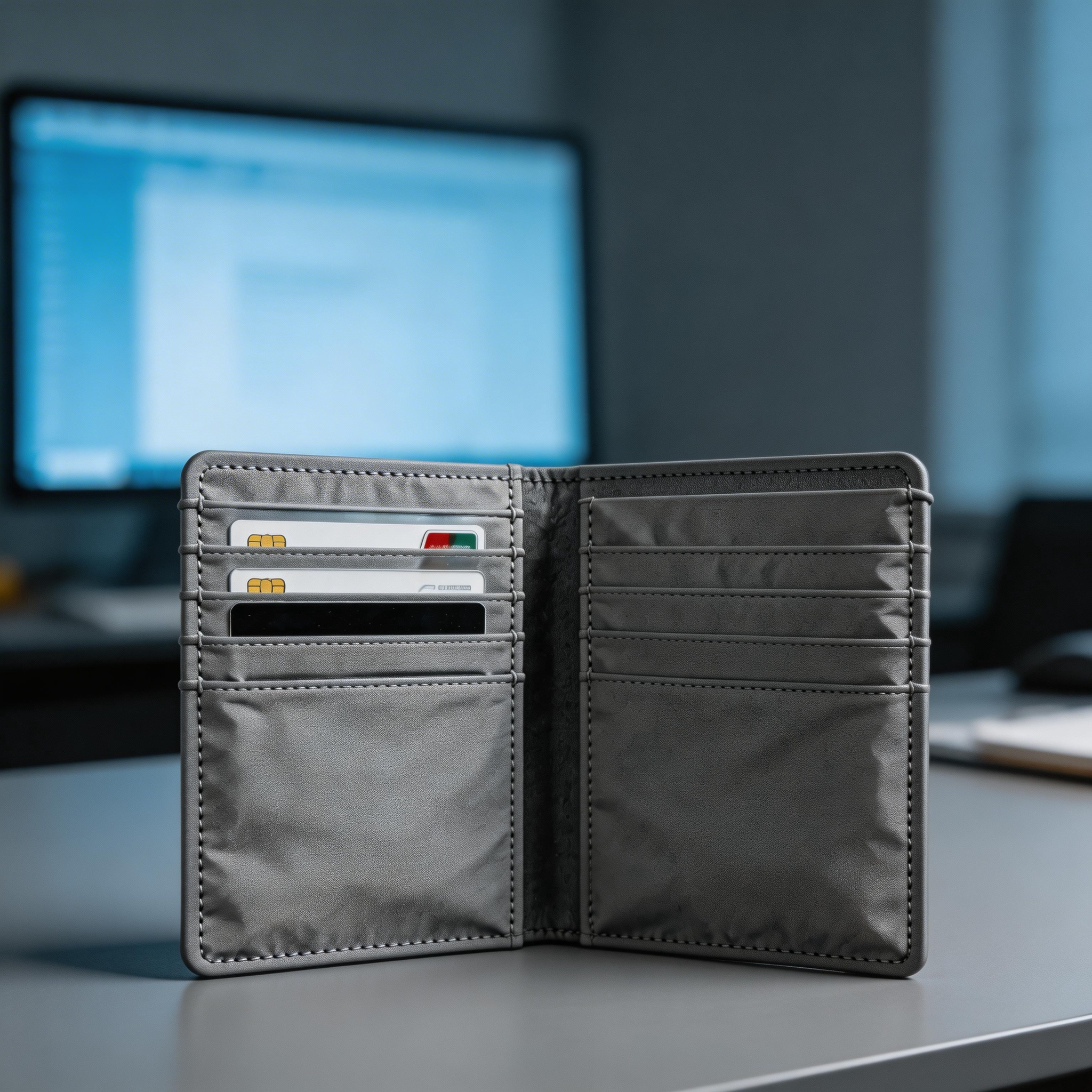 Sleek Passport Wallet | Premium Leather | Luxury Gift Box | Ideal Gift for Professionals | Minimalist Elegant Design