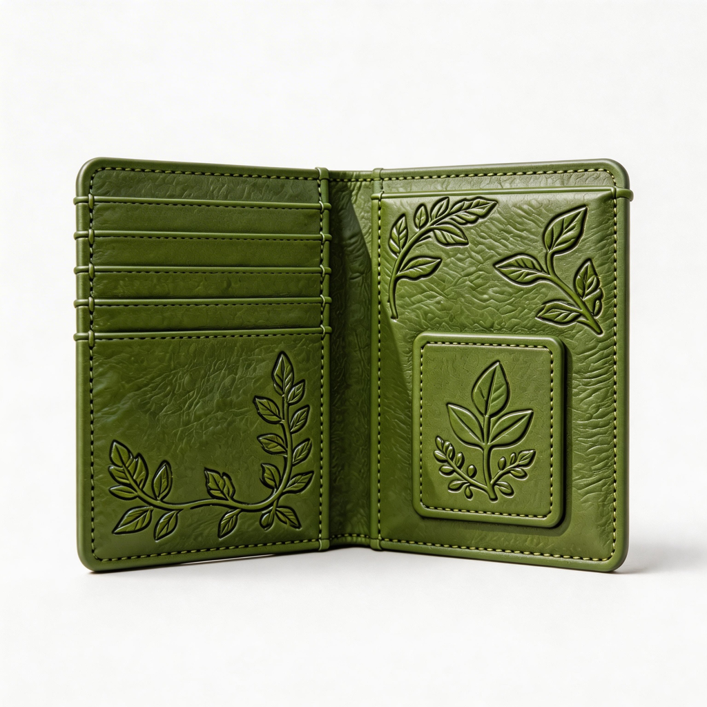 Eco-Friendly Passport Holder | Sustainable Leather | Outdoor Garden Vibe | Perfect Gift for Nature Enthusiasts