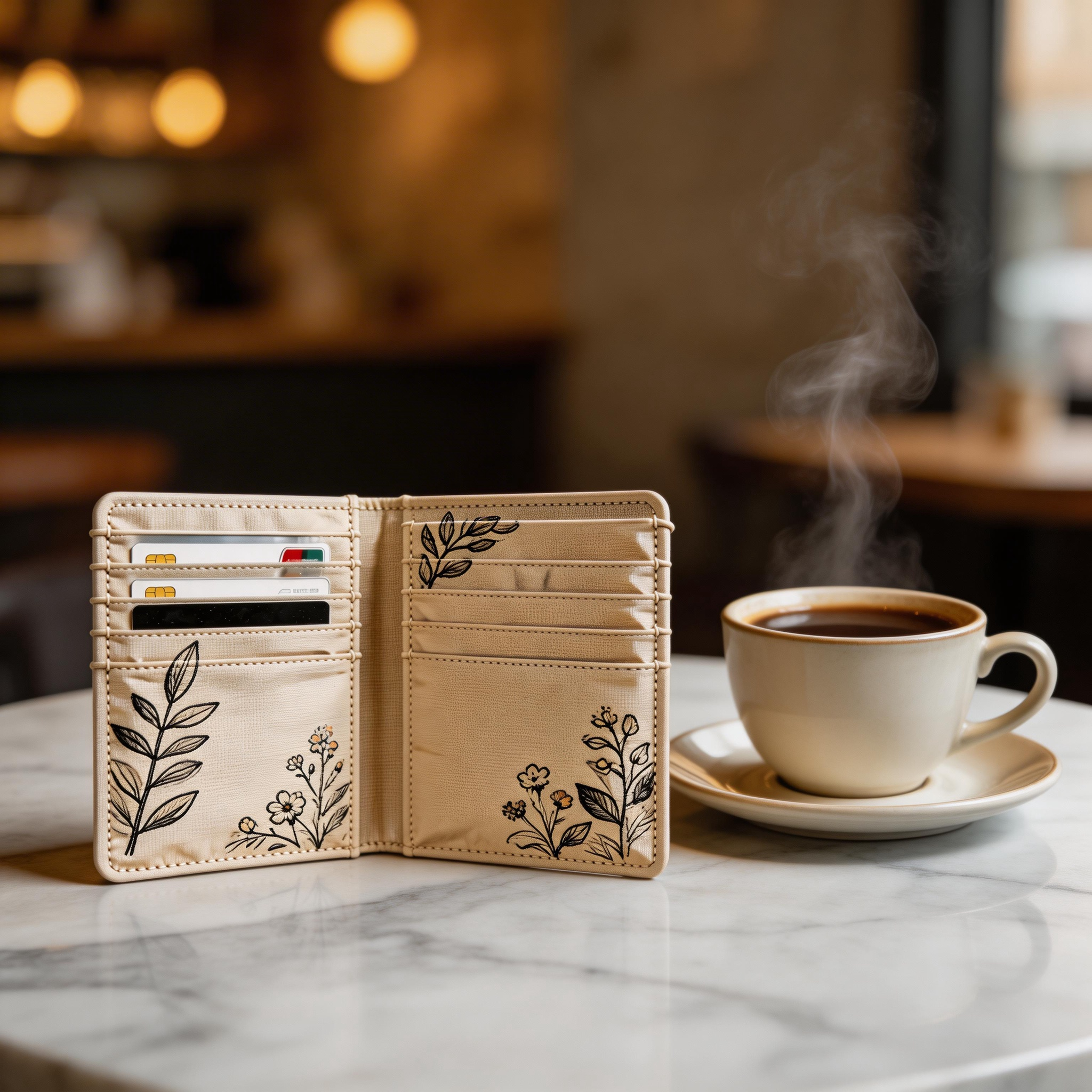 Elegant Passport Wallet | Soft Leather | Gift Box Presentation | Perfect Gift for Nature Lovers