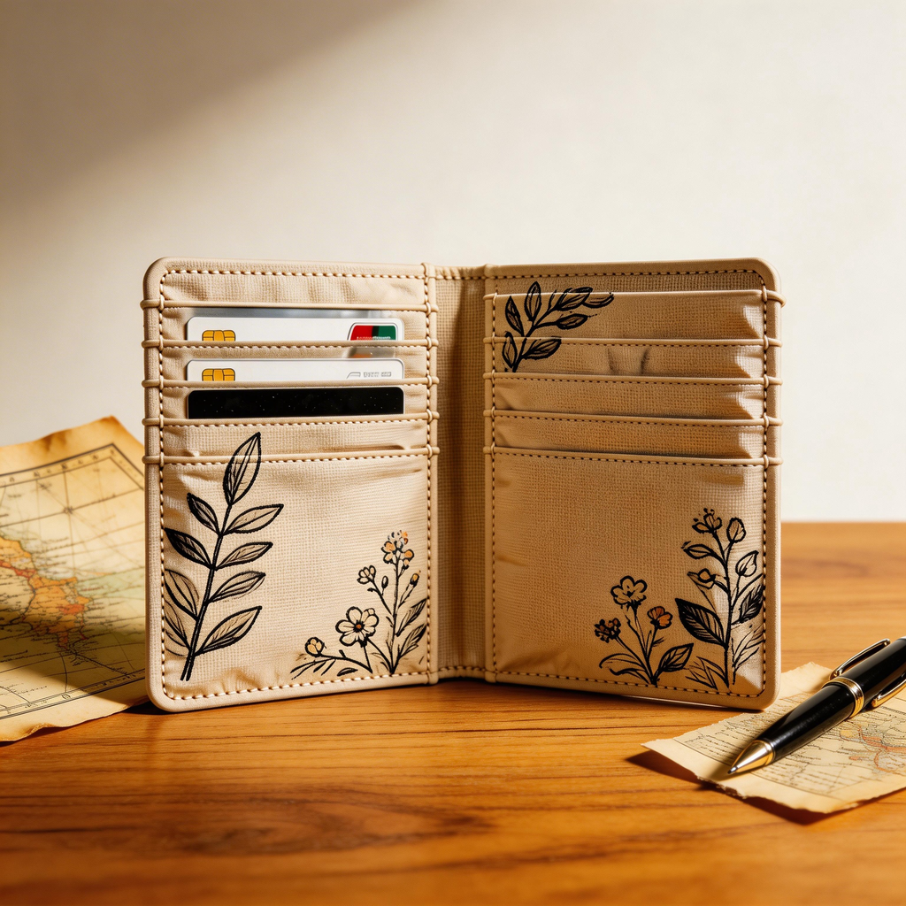 Elegant Passport Wallet | Soft Leather | Gift Box Presentation | Perfect Gift for Nature Lovers