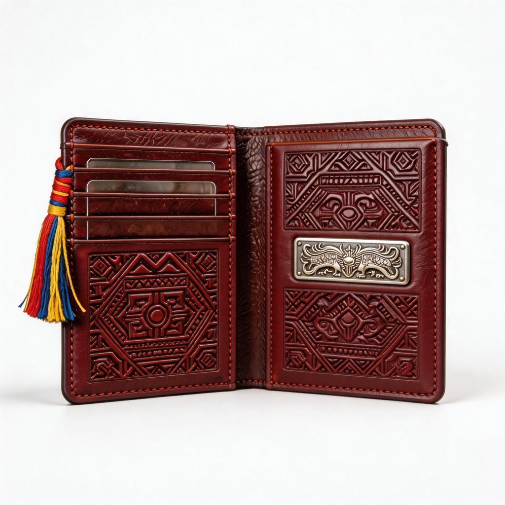 Elegant Passport Wallet | Luxurious Leather | Yoga Studio Vibe | Perfect Gift for Travelers | Intricate Floral Design