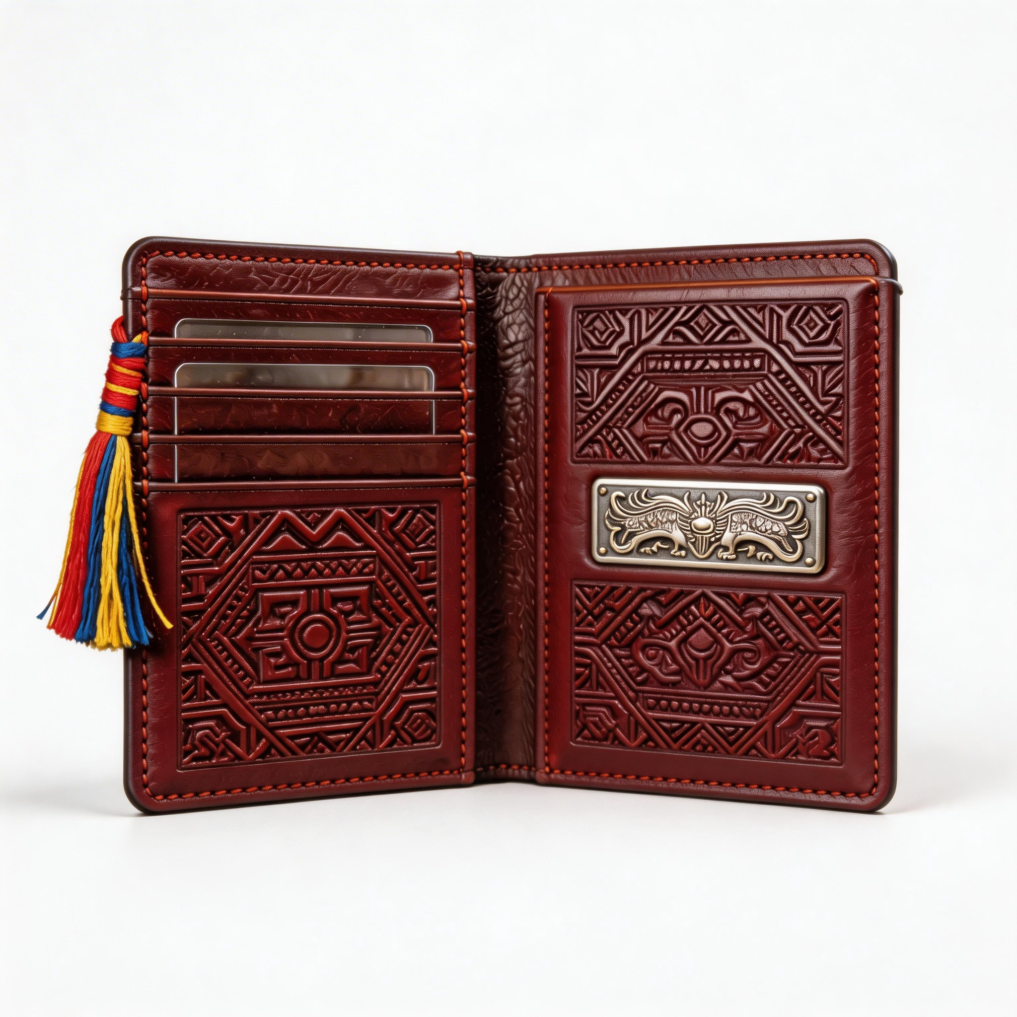 Elegant Passport Wallet | Luxurious Leather | Yoga Studio Vibe | Perfect Gift for Travelers | Intricate Floral Design
