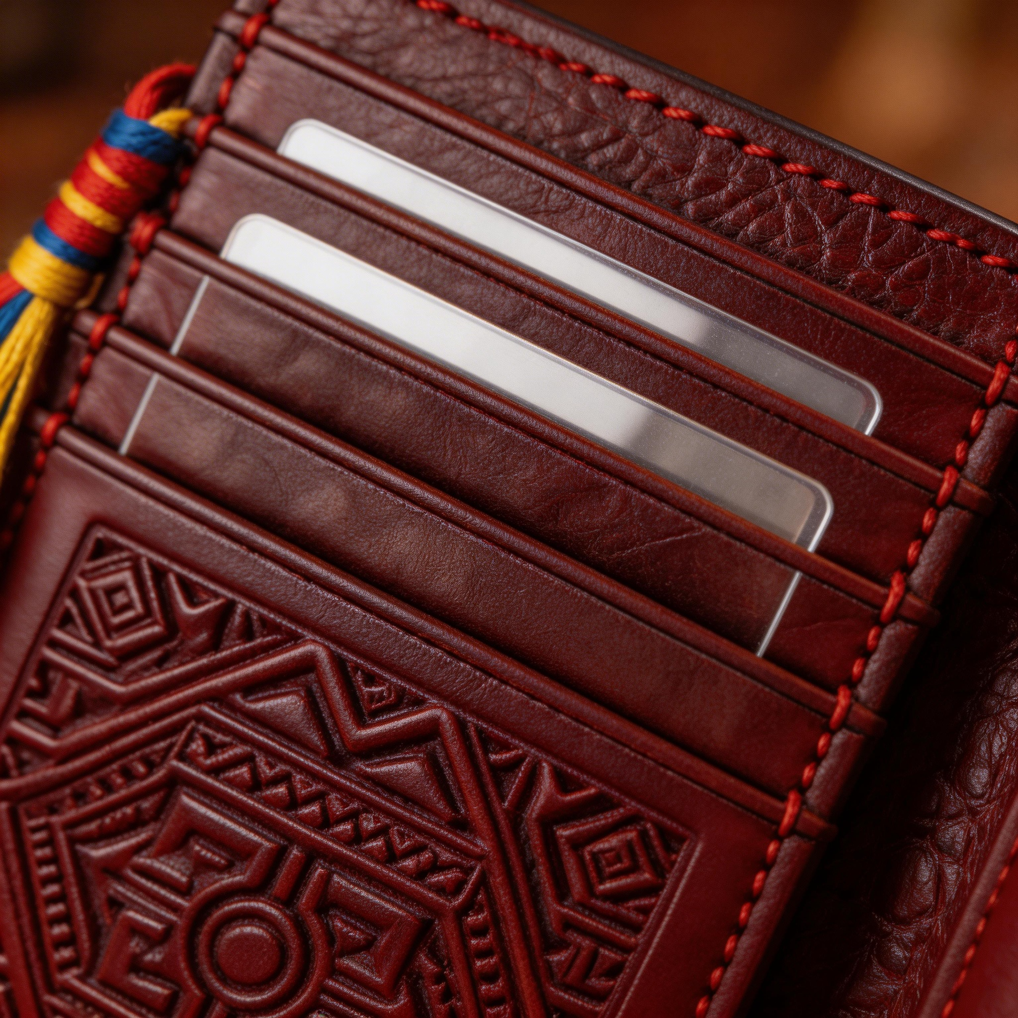 Elegant Passport Wallet | Luxurious Leather | Yoga Studio Vibe | Perfect Gift for Travelers | Intricate Floral Design