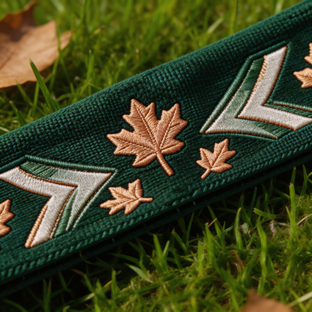 Green Embroidered Yoga Headband | Breathable Cotton | Perfect for Yoga and Sports | Great Gift for Health Buffs | Stylish and Comfortable