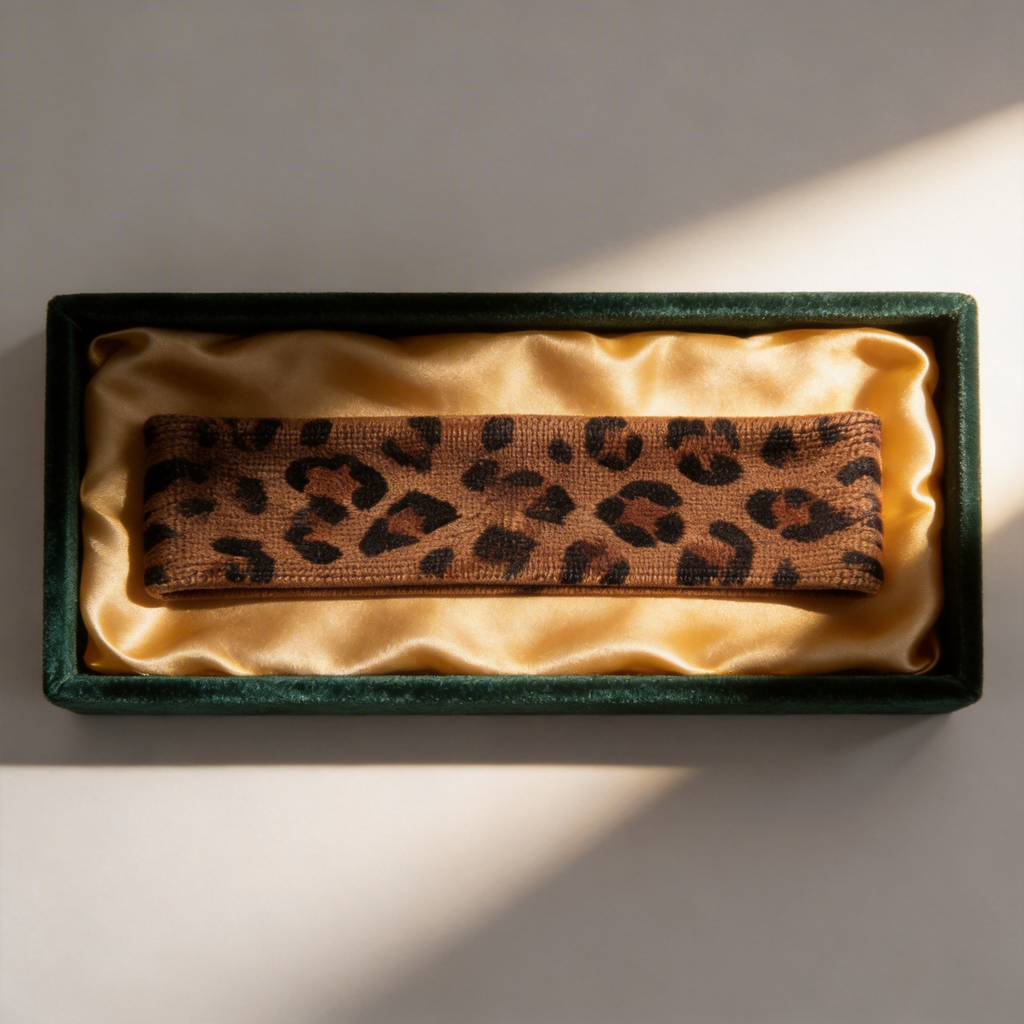 Leopard Print Yoga Headband | Soft Stretch Fabric | Trendy and Supportive | Perfect for Active Women | Bold Design