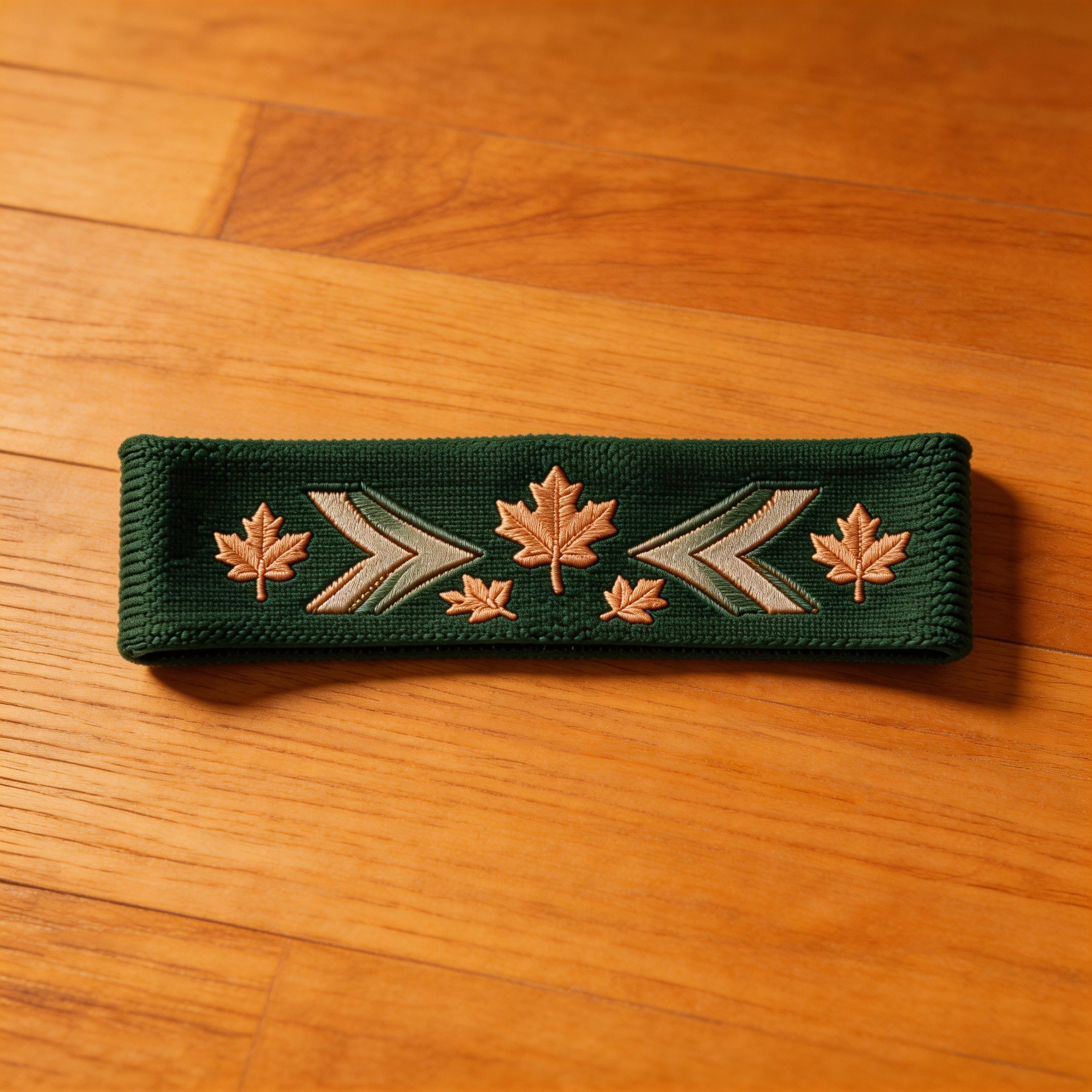 Green Embroidered Yoga Headband | Breathable Cotton | Perfect for Yoga and Sports | Great Gift for Health Buffs | Stylish and Comfortable