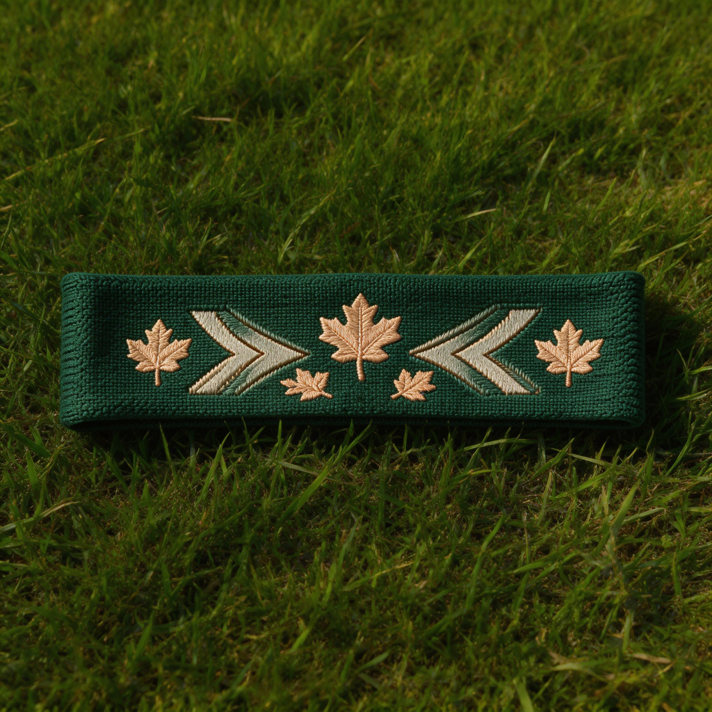 Green Embroidered Yoga Headband | Breathable Cotton | Perfect for Yoga and Sports | Great Gift for Health Buffs | Stylish and Comfortable