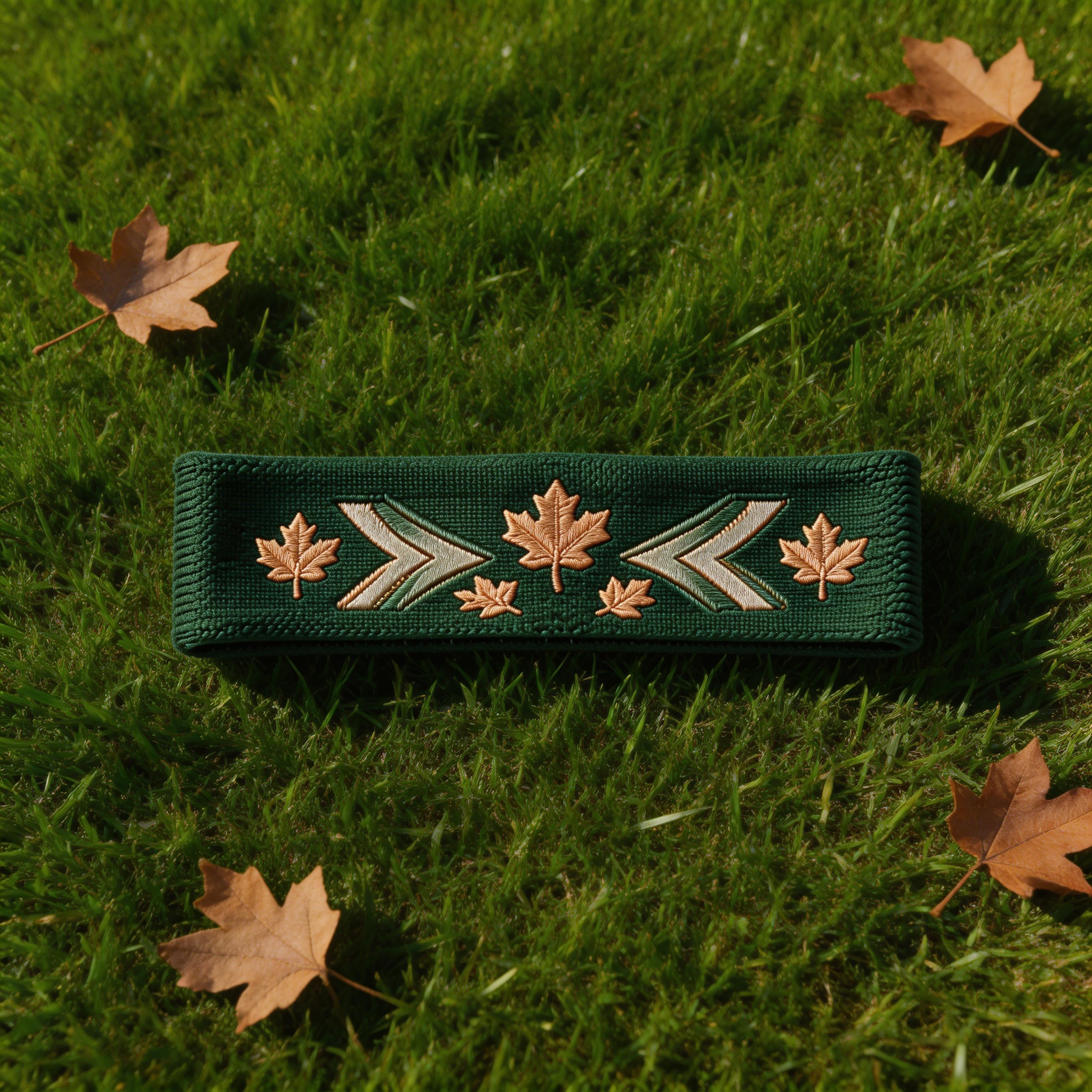 Green Embroidered Yoga Headband | Breathable Cotton | Perfect for Yoga and Sports | Great Gift for Health Buffs | Stylish and Comfortable