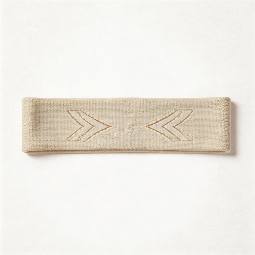 Arrow Embroidered Yoga Headband – Soft Cotton for Active Lifestyles  Elevate Your Workout Style