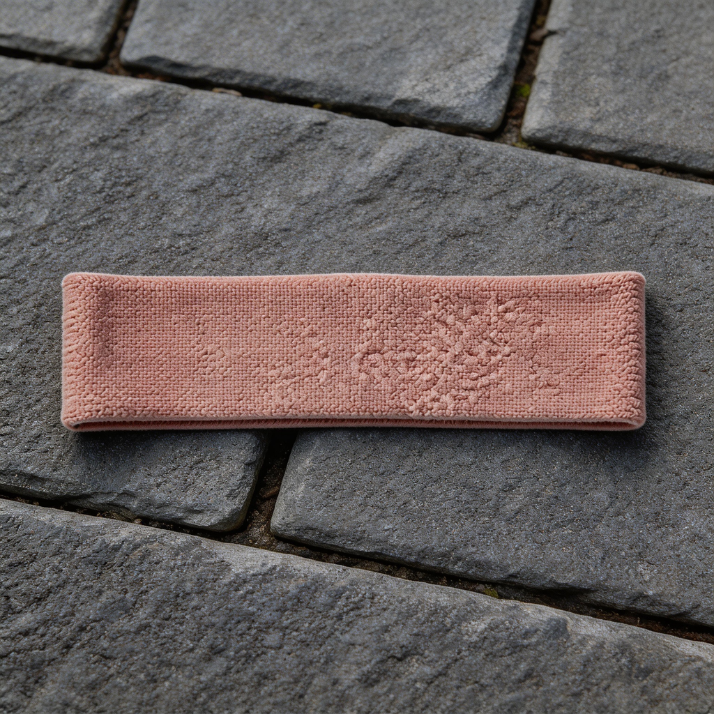 Soft Pink Knitted Yoga Headband | Cozy Material | Comfortable for Yoga and Workouts | Ideal Gift for Fitness Enthusiasts | Elegant and Functional