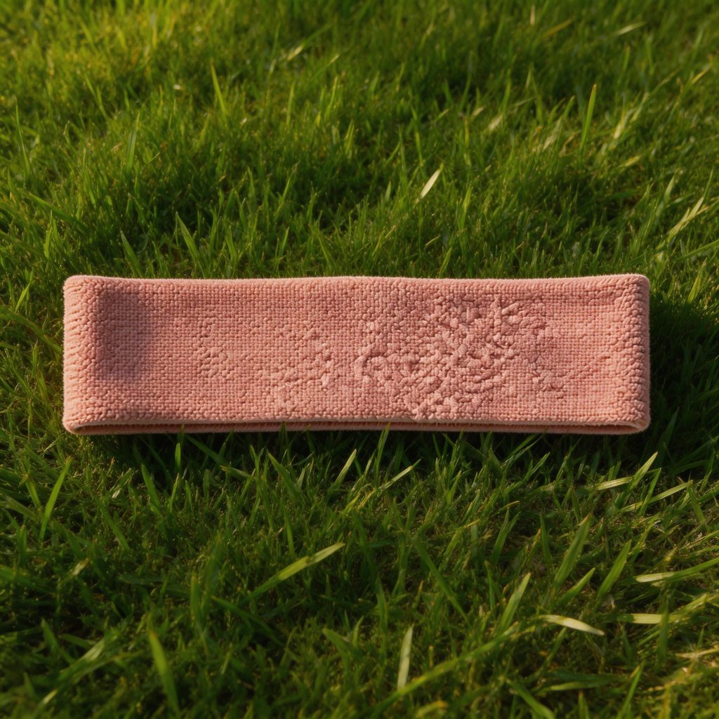 Soft Pink Knitted Yoga Headband | Cozy Material | Comfortable for Yoga and Workouts | Ideal Gift for Fitness Enthusiasts | Elegant and Functional