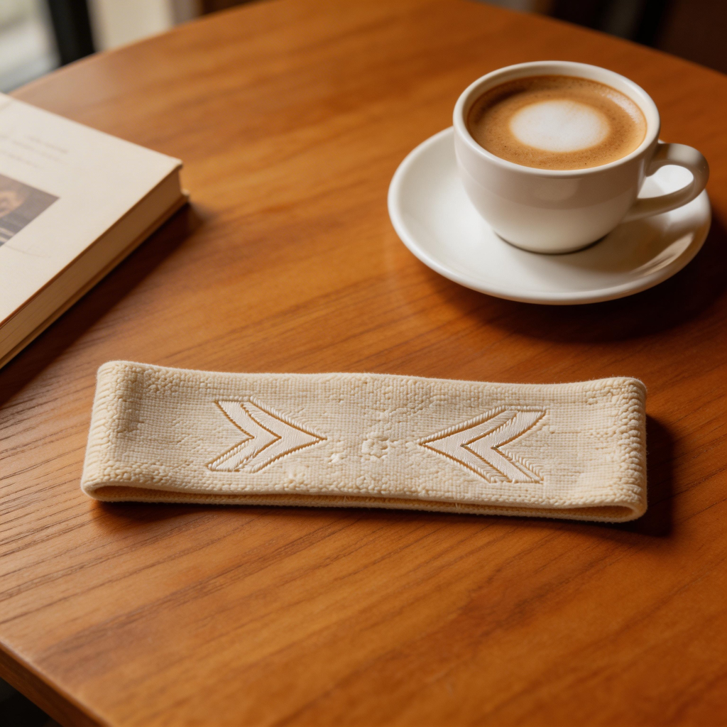 Arrow Embroidered Yoga Headband – Soft Cotton for Active Lifestyles  Elevate Your Workout Style