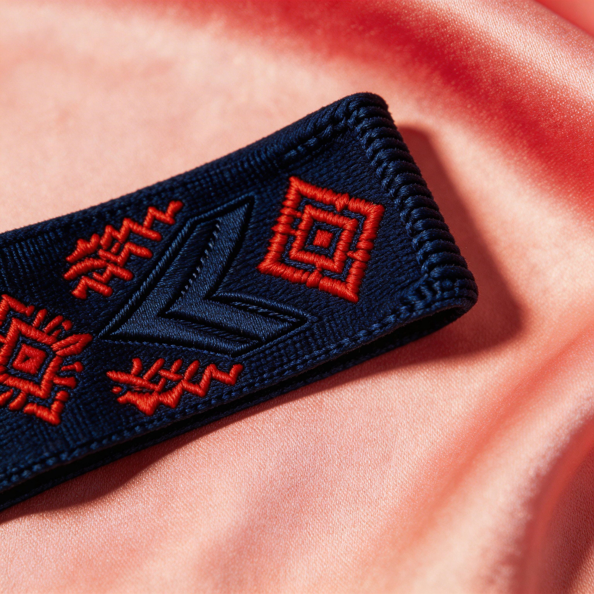 Elegant Geometric Navy Headband – Soft Cotton Design for Yoga Enthusiasts ✨ Premium Cotton | Geometric Style | For Yoga Practice