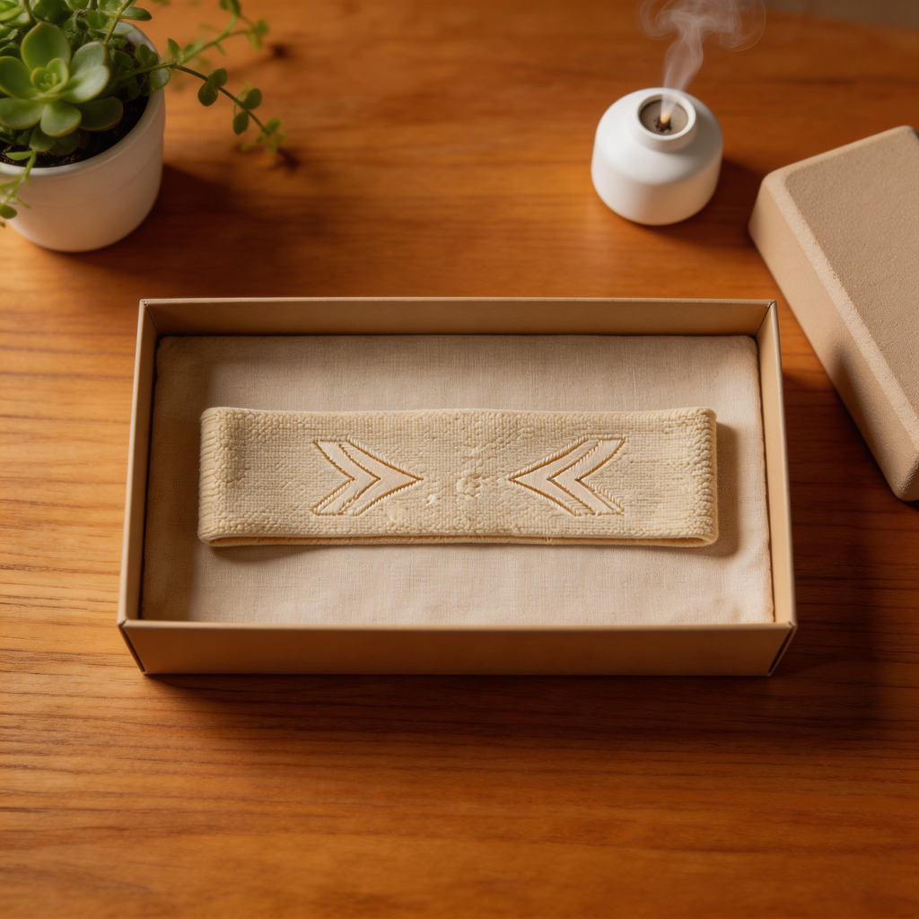 Arrow Embroidered Yoga Headband – Soft Cotton for Active Lifestyles  Elevate Your Workout Style