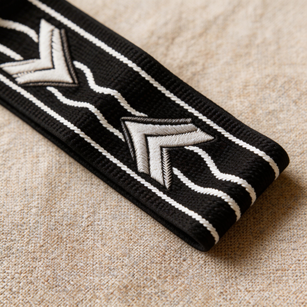 Bold Black & White Waves Yoga Headband – Comfortable Fit for Active Women  Product Features: