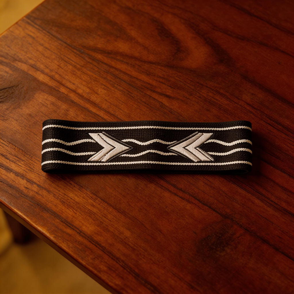 Bold Black & White Waves Yoga Headband – Comfortable Fit for Active Women  Product Features: