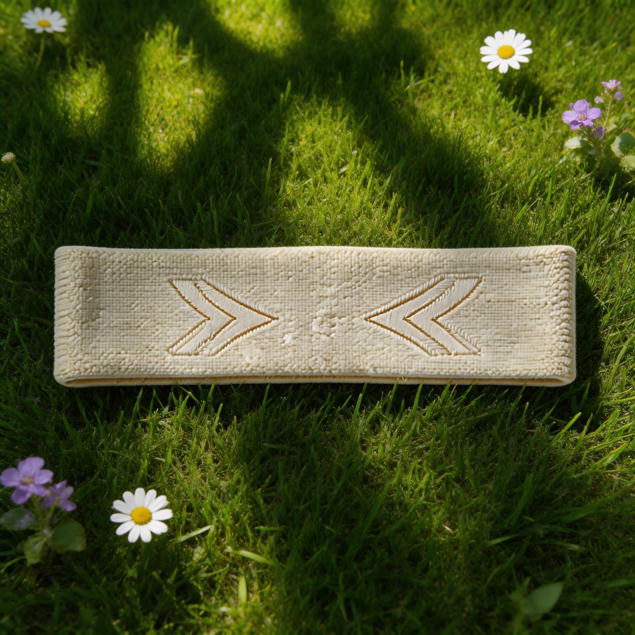 Arrow Embroidered Yoga Headband – Soft Cotton for Active Lifestyles  Elevate Your Workout Style