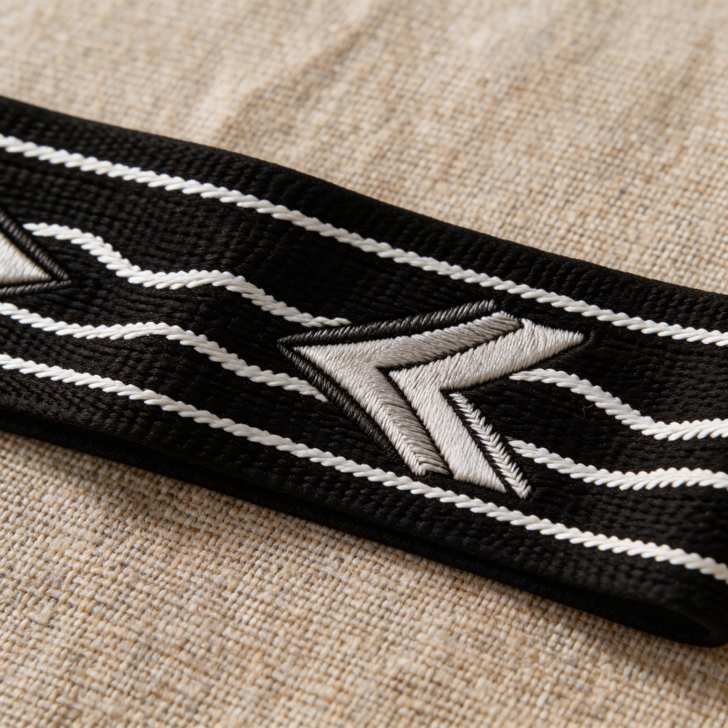Bold Black & White Waves Yoga Headband – Comfortable Fit for Active Women  Product Features: